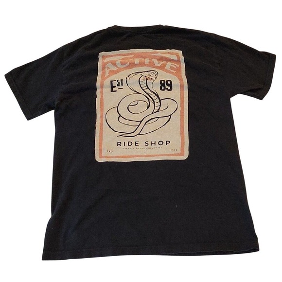 Other - Vintage Y2K Bike T Shirt Mens Small ‎ Cobra Snake Est. 1989 Active Line Cycling